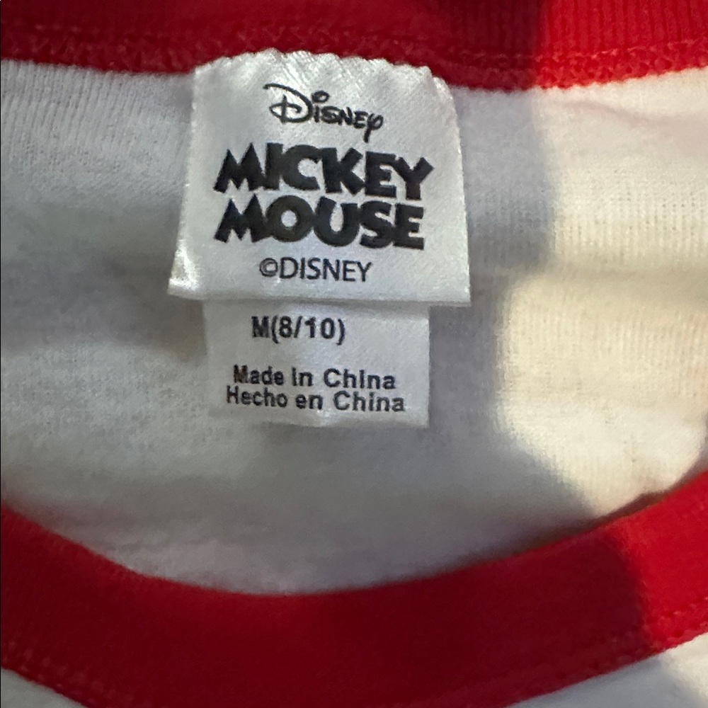 Disney Red and White Mickey Mouse Tee - Picture 3 of 3